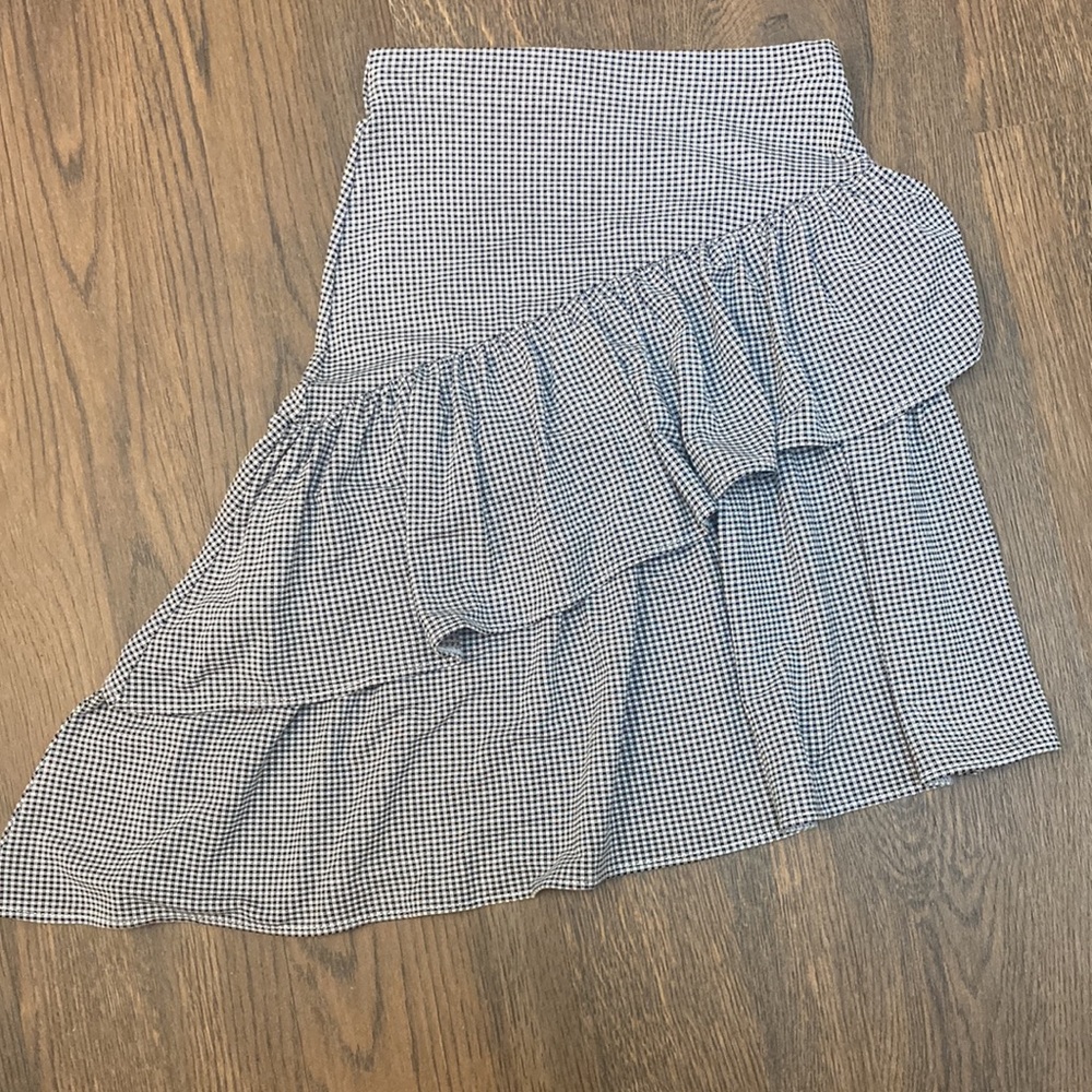 Rampage Gingham Aysmetrical Skirt    Size S